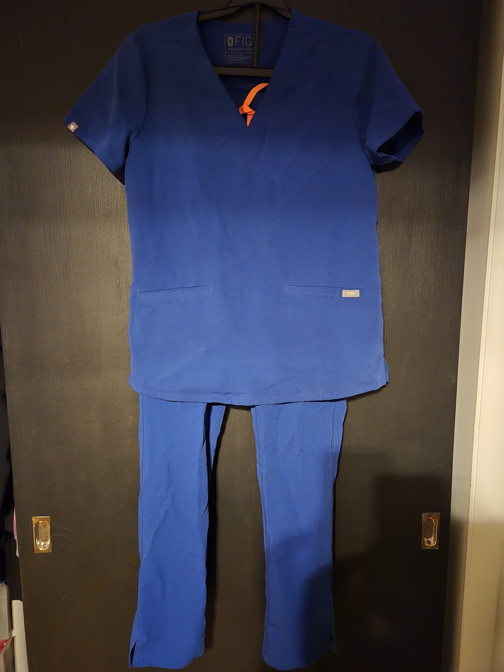 FIGS Royal Blue Scrub Set - Top & Pants